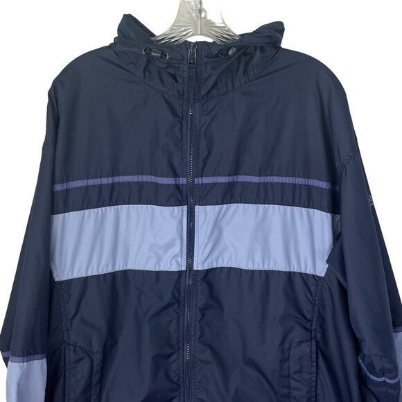 Columbia Womens Windbreaker Jacket Blue Lightweight Size Large - Picture 3 of 12